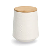 Recipient depozitare alimente alb din ceramica cu capac, 1080 ml, Ø13 x 15,4 cm 3D Zeller
