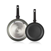Set 2 tigai din aluminiu extra gros presat, cu dublu strat anti aderent, fara PFOA, Giro Magefesa, 20 si 26 cm diametru