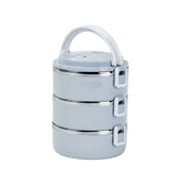 Set 3 caserole termoizolante pentru alimente, din polpropilena cu interior metalic 2.1 l, albastru