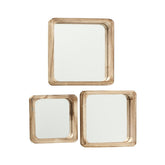 Set 3 oglinzi decorative aurii 30 / 35 / 25 cm Mambo Boltze