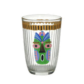 Set 6 pahare multicolore din sticla 390cc Inart