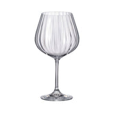 Set de 2 pahare pentru gin, transparent, din cristal de Bohemia, 710 ml, Gin Tonic Waterfall