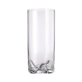 Set de 6 pahare pentru whisky, transparent, din cristal de Bohemia, 470 ml, Trio
