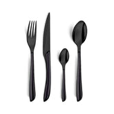 Set tacamuri 16 piese negru/negru Eclat Lumino Amefa