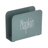 Suport de servetele verde metalic Vintage Inart