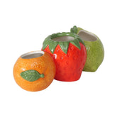 Vaza multicolora ceramica 22,5 x 9 x 8 cm Frutas Boltze