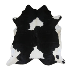 Piele naturala de vita, 2-3 m2, culoare negru cu alb