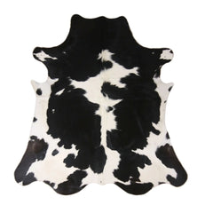 Piele naturala de vita, 2-3 m2, culoare negru cu alb