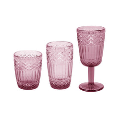Pahar de apa 380 ml roz din sticla Vitra Urban Living