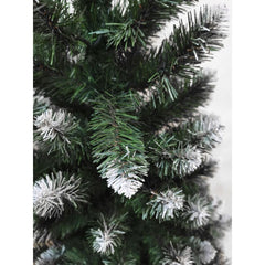 Bradut artificial verde 90 cm cu varfuri albe si suport din iuta inclus - Nico MagicHome