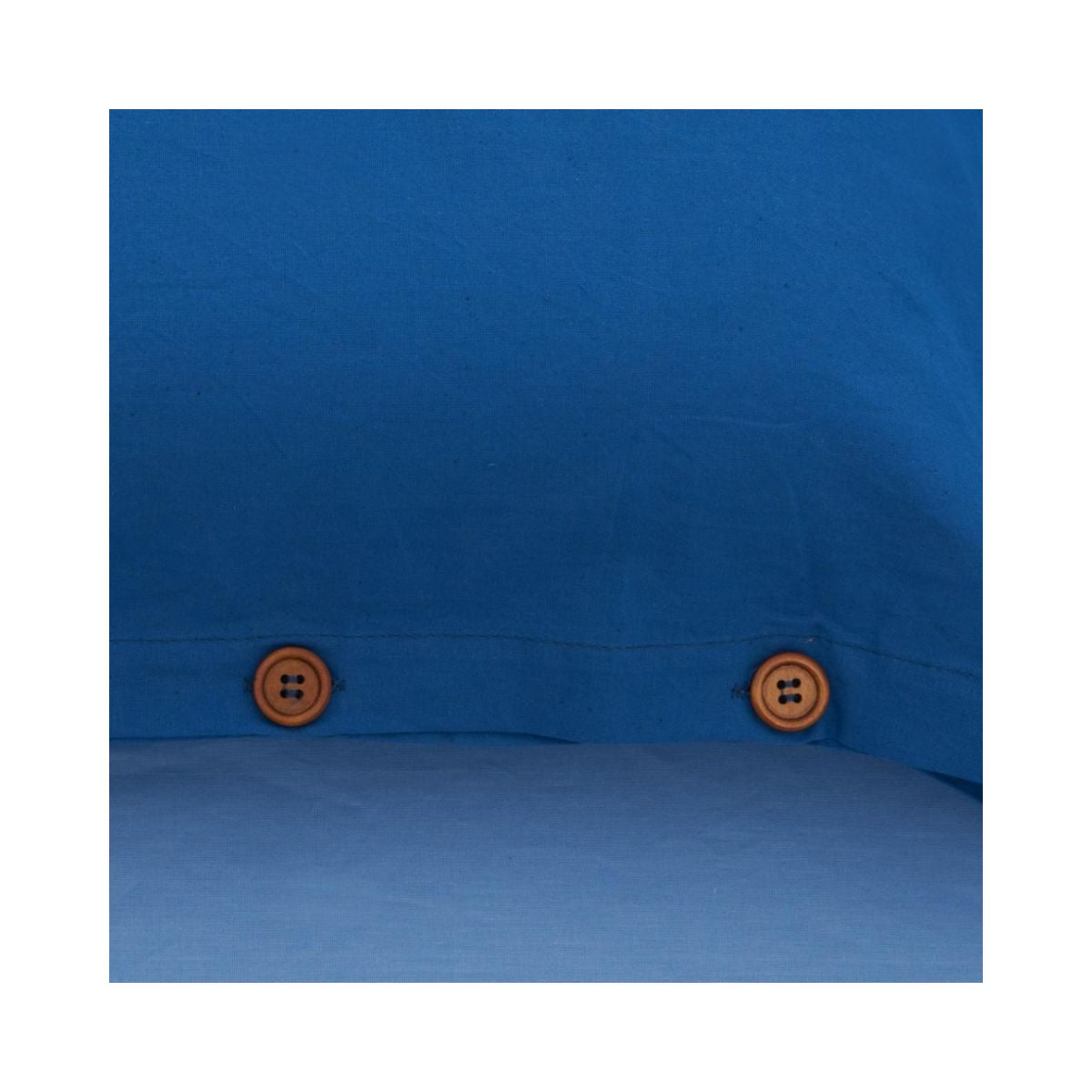 Lenjerie de pat din bumbac, pentru 2 persoane, 3 piese, albastru