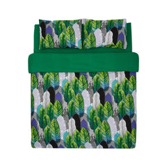 Lenjerie de pat din bumbac, pentru 2 persoane, 4 piese, multicolor King Size ZAN