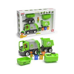 Set masina de gunoi cu 2 muncitori si accesorii MultiGo