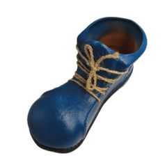 Decoratiune de gradina 35 cm ghiveci bocanc albastru