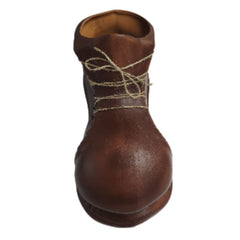 Decoratiune de gradina 35 cm ghiveci bocanc maro