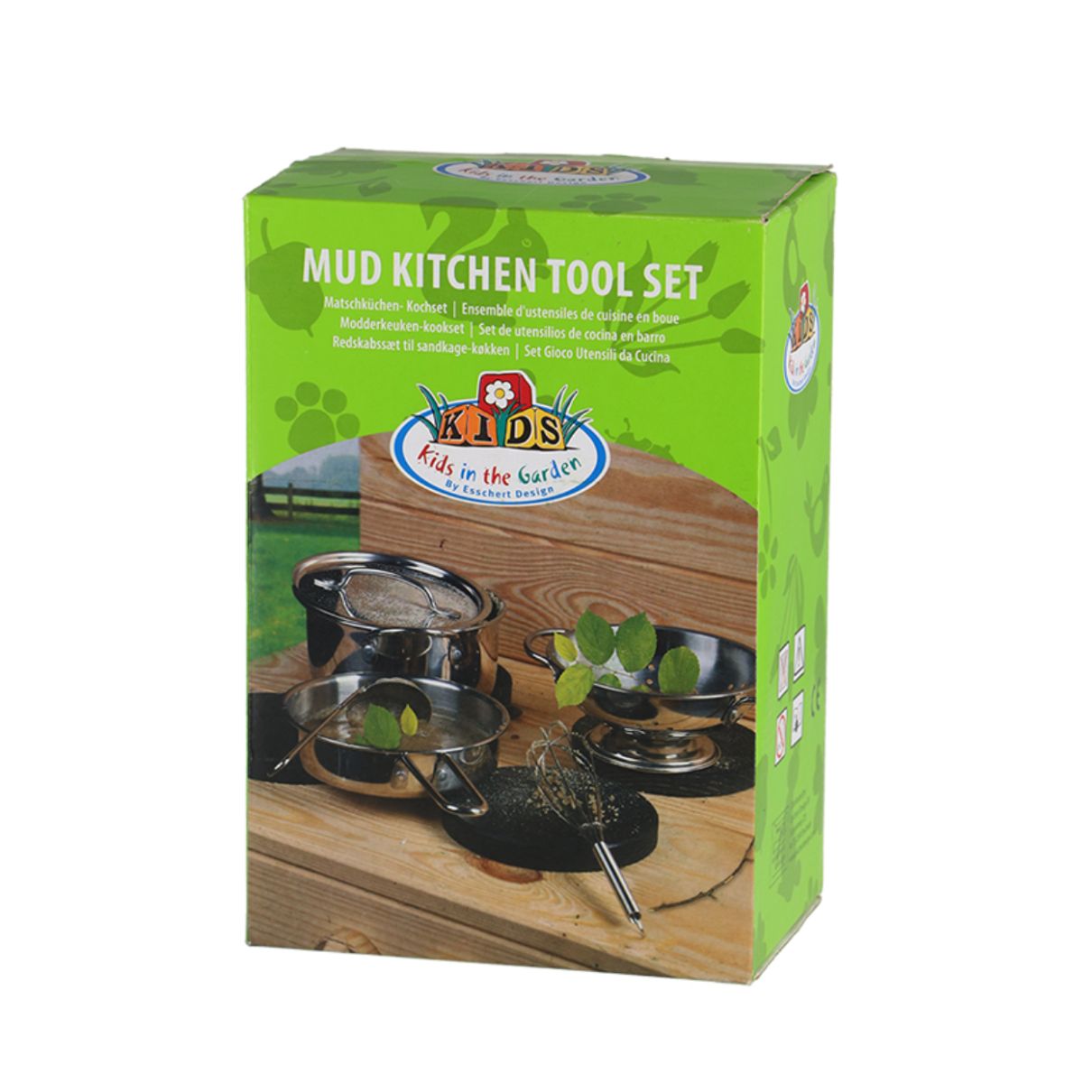 Set de joacă pentru copii, 6 piese, vase și ustensile de bucătărie Esschert Design