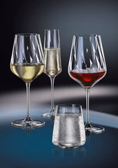 Set de 6 pahare pentru sampanie, din cristal de Bohemia, 160 ml, Crystal Winestar Spirale Flute