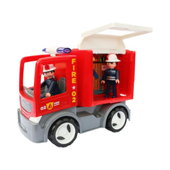 Set masina de pompieri cu 2 pompieri si accesorii MultiGO