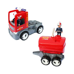 Set masina de pompieri cu 2 pompieri si accesorii MultiGO