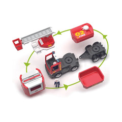 Set masina de pompieri cu 2 pompieri si accesorii MultiGO