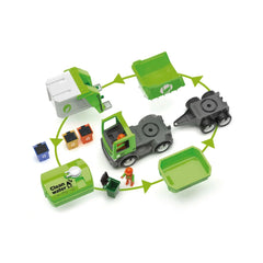 Set masina de gunoi cu 2 muncitori si accesorii MultiGo