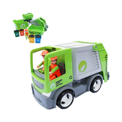 Set masina de gunoi cu 2 muncitori si accesorii MultiGo
