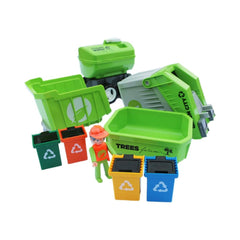 Set masina de gunoi cu 2 muncitori si accesorii MultiGo