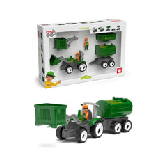 Set tractor cu 2 fermieri si accesorii MultiGO