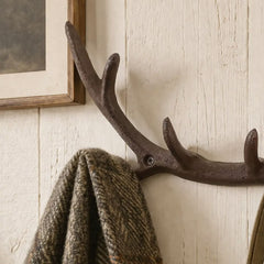 Cuier ruginiu din otel turnat 29 cm Antler S Esschert Design