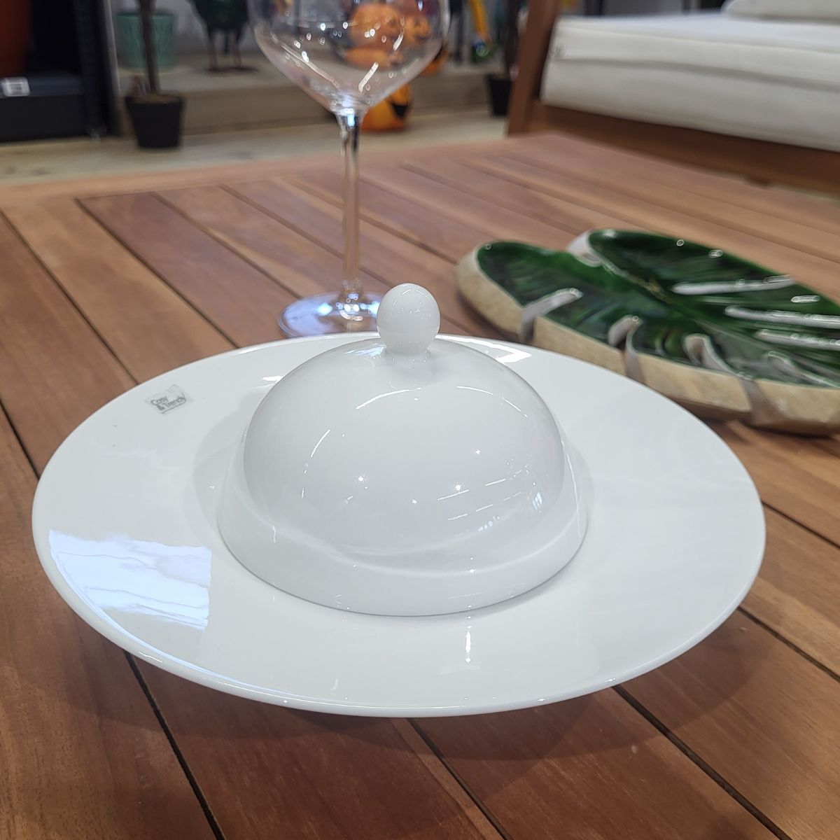 Farfurie adanca alba, cu capac, din portelan Ø21,5 cm Apero Cosy&Trendy