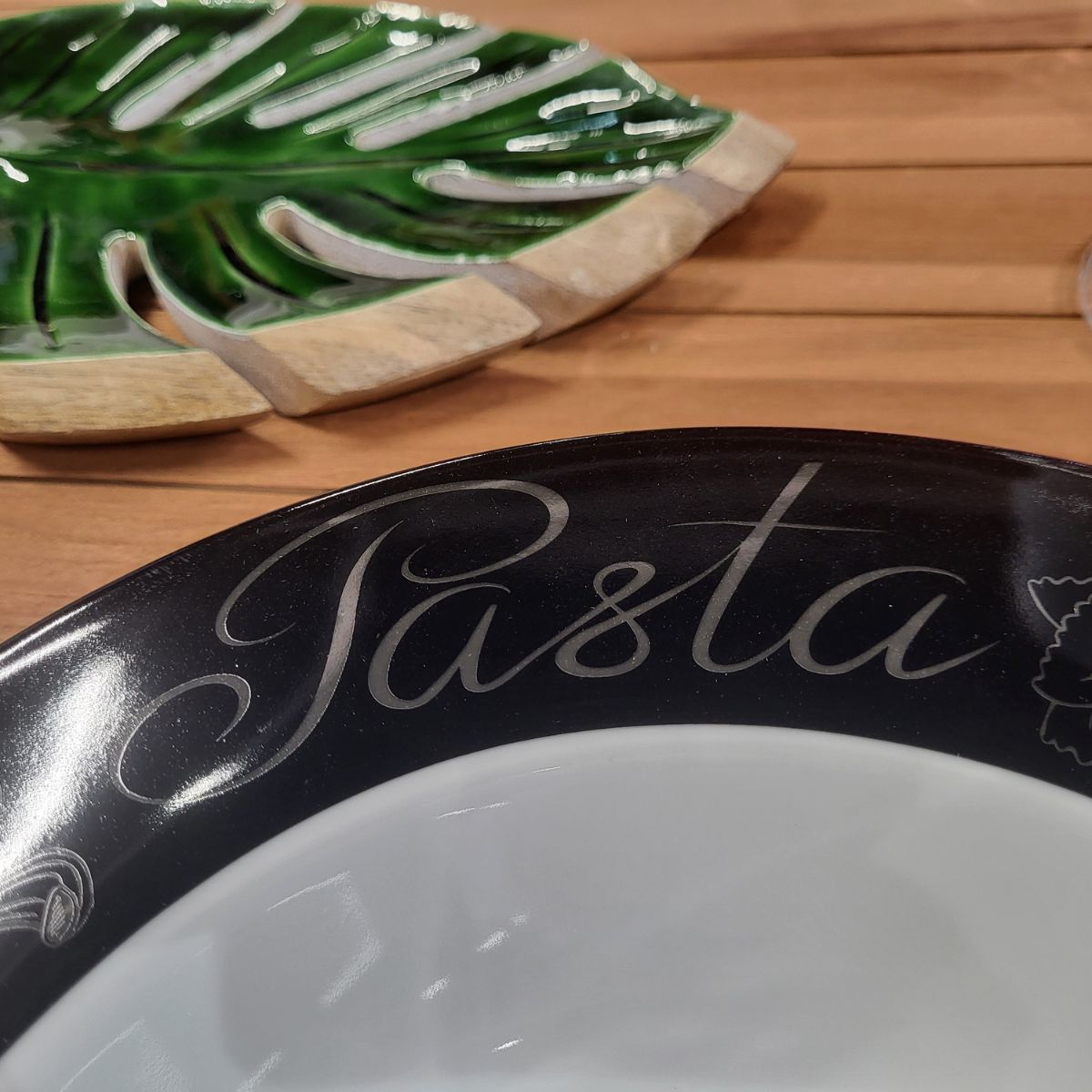 Farfurie negru/alb din portelan pentru paste Ø27,5 cm Pasta Black Cosy&Trendy