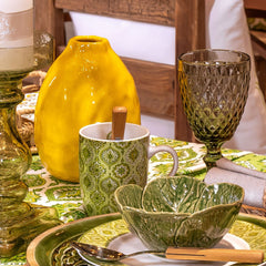 Vaza galbena ceramica 18 cm Zitronella Boltze