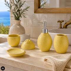 Recipient depozitare ceramic cu capac 180 ml Limone Boltze