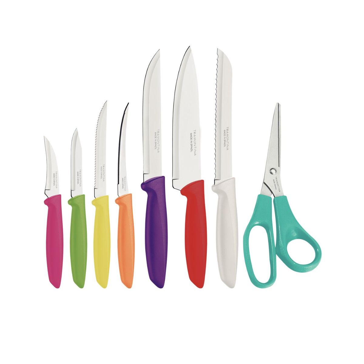 Set cutite si foarfeca din inox 8 piese Plenus Tramontina
