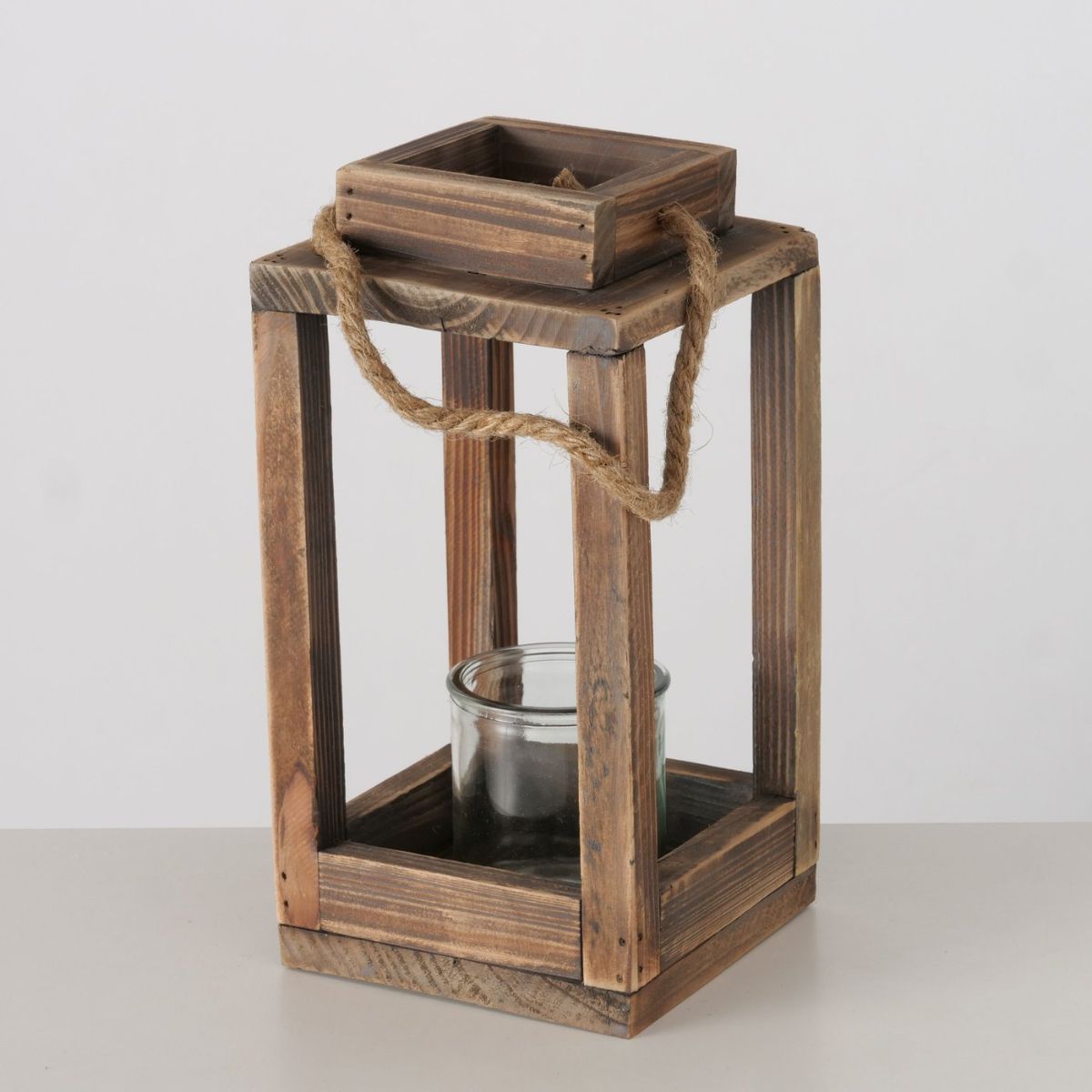 Felinar din lemn 14x14x28 cm Andra Boltze