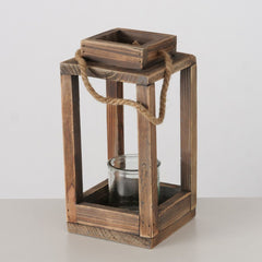 Felinar din lemn 14x14x28 cm Andra Boltze
