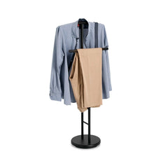 Valet de haine negru din metal, 114 cm, Valet Stand Zeller