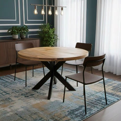 Masa de dining rotunda din lemn de mango Ø120 cm Verena Star Haro