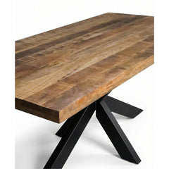 Masa de dining din lemn de mango 180x90 cm Veda Star Haro
