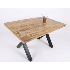Masa de dining din lemn de mango 160x90 cm Veda X Haro