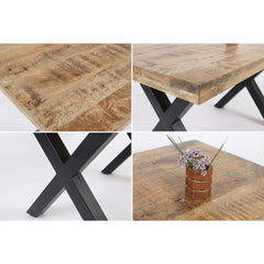 Masa de dining din lemn de mango 160x90 cm Veda X Haro