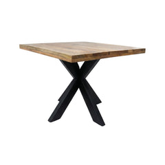 Masa de dining patrata din lemn de mango 120x120 cm Amani Star Haro