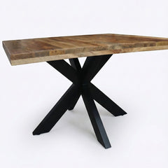 Masa de dining patrata din lemn de mango 120x120 cm Amani Star Haro