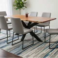 Masa de dining din lemn de acacia 180x90 cm Bandra Star Live Edge Haro
