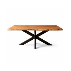 Masa de dining din lemn de acacia 180x90 cm Bandra Star Live Edge Haro