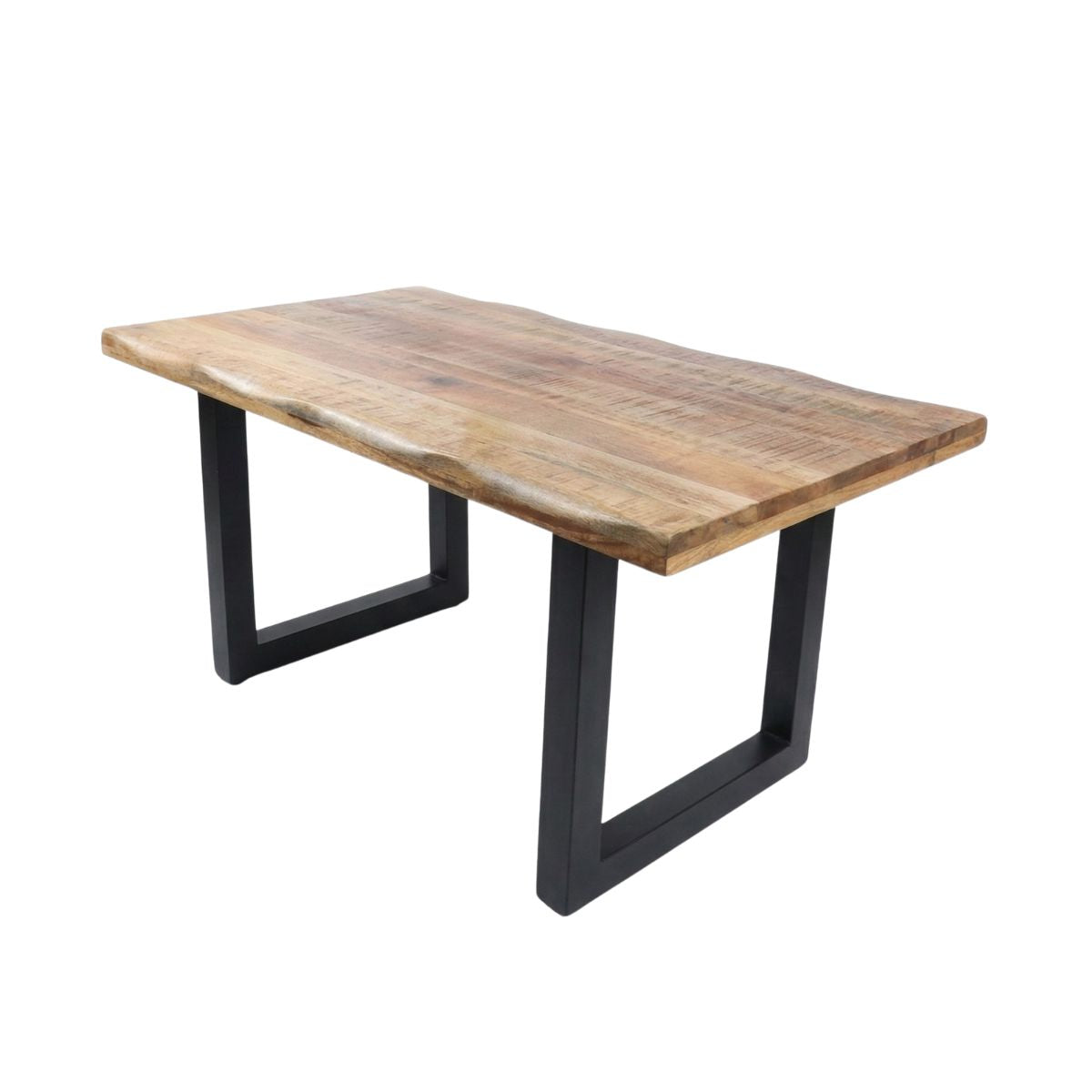 Masa de dining din lemn de mango 160x90 cm Tropical U Live Edge Look Haro