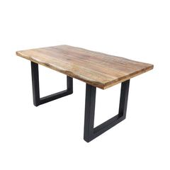 Masa de dining din lemn de mango 160x90 cm Tropical U Live Edge Look Haro