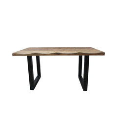 Masa de dining din lemn de mango 160x90 cm Tropical U Live Edge Look Haro