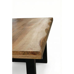 Masa de dining din lemn de mango 160x90 cm Tropical U Live Edge Look Haro