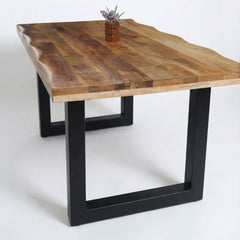 Masa de dining din lemn de mango 160x90 cm Tropical U Live Edge Look Haro